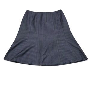 Calvin Klein Charcoal Pinstripe A-Line Skirt Size 10